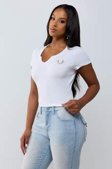 HORSESHOE NOTCH BABY TEE