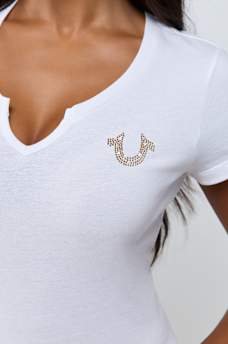 HORSESHOE NOTCH BABY TEE