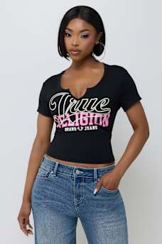 SPORTY NOTCH BABY TEE