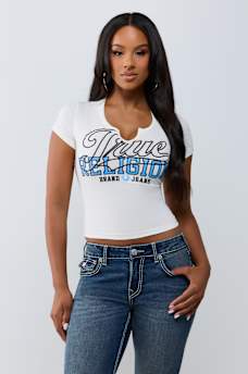 SPORTY NOTCH BABY TEE
