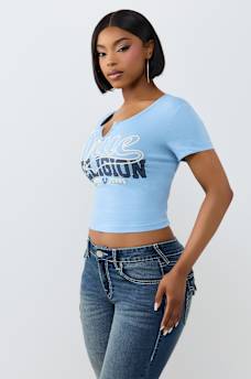 SPORTY NOTCH BABY TEE