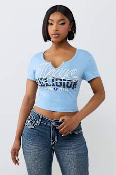 SPORTY NOTCH BABY TEE