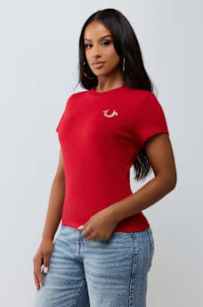 HORSESHOE WING CREWNECK TEE