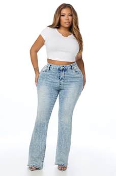 PLUS BECCA MID RISE BOOTCUT JEAN