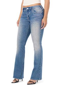 BECCA MID RISE CRYSTAL BOOTCUT JEAN
