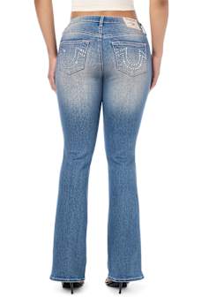 BECCA MID RISE CRYSTAL BOOTCUT JEAN