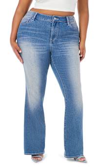 PLUS BECCA MID RISE CRYSTAL BOOTCUT JEAN