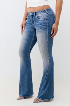 JOEY MID RISE FLAP FLARE JEAN