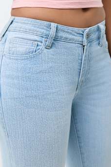 BILLIE MID RISE CUFF STRAIGHT JEAN