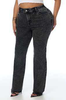 PLUS BILLIE MID RISE STRAIGHT JEAN