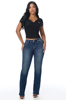 BECCA MID RISE BOOTCUT JEAN
