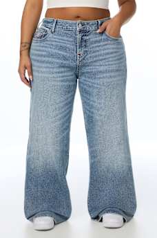 PLUS BOBBI MID RISE BAGGY JEAN