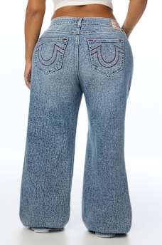 PLUS BOBBI MID RISE BAGGY JEAN