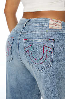 PLUS BOBBI MID RISE BAGGY JEAN