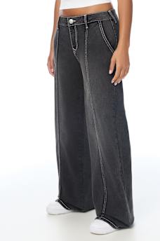 SEAMED CARGO BAGGY JEAN