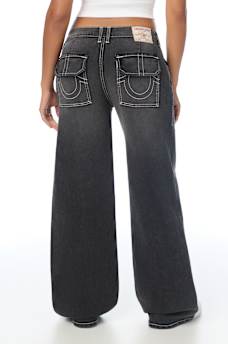 SEAMED CARGO BAGGY JEAN