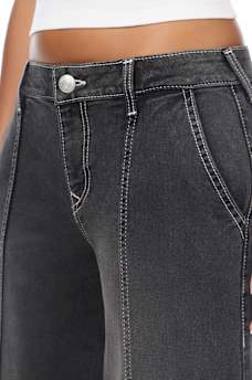 SEAMED CARGO BAGGY JEAN