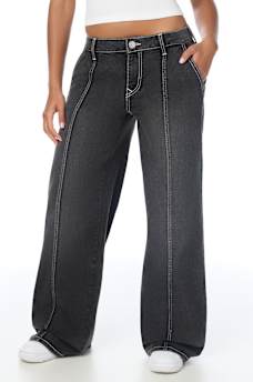 SEAMED CARGO BAGGY JEAN