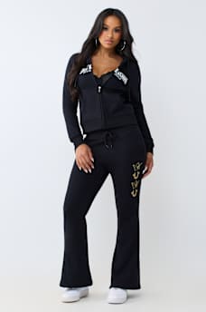 ALTERNATING TWISTED FLARE PANT
