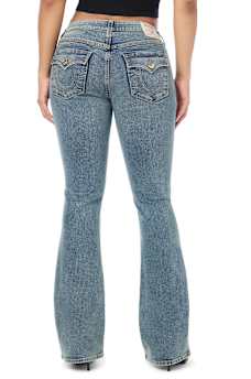 BECCA MID RISE STUDS FLAP BOOTCUT JEAN