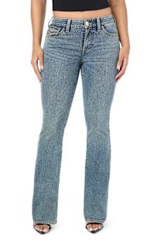 BECCA MID RISE STUDS FLAP BOOTCUT JEAN