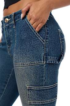 BECCA MID RISE CARPENTER BOOTCUT JEAN
