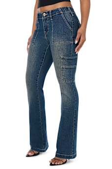 BECCA MID RISE CARPENTER BOOTCUT JEAN