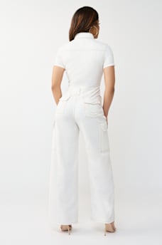 TWILL  CARGO STRAIGHT JUMPSUIT, image 3