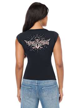 SCOOP NOTCH ANGEL TEE