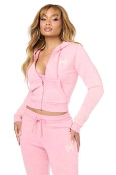 WASHED WING SHRUNKEN ZIP HOODIE