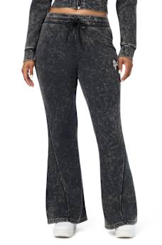 WASHED WING TWISTED FLARE SWEATPANT