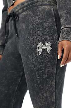 WASHED WING TWISTED FLARE SWEATPANT