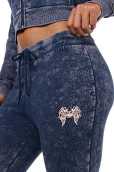 WASHED WING TWISTED FLARE SWEATPANT