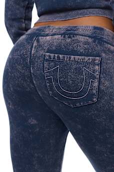 WASHED WING TWISTED FLARE SWEATPANT