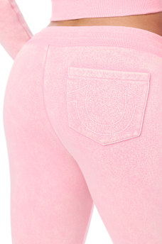 WASHED WING TWISTED FLARE SWEATPANT