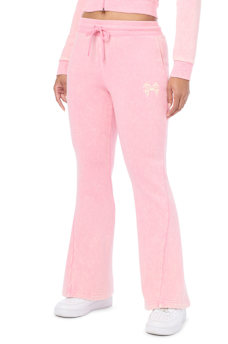 WASHED WING TWISTED FLARE SWEATPANT