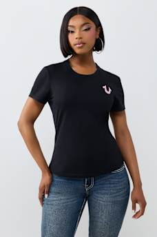 DISTRESSED WING CREWNECK TEE