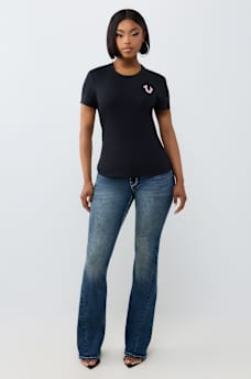 DISTRESSED WING CREWNECK TEE
