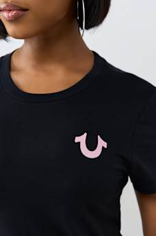 DISTRESSED WING CREWNECK TEE