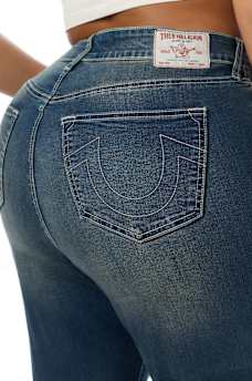 PLUS BECCA MID RISE CRYSTAL RIVETS BOOTCUT JEAN