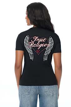 EMBROIDERED HEART CREWNECK TEE