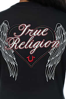 EMBROIDERED HEART CREWNECK TEE