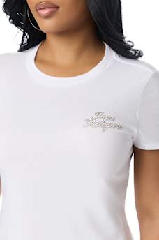 EMBROIDERED HEART CREWNECK TEE