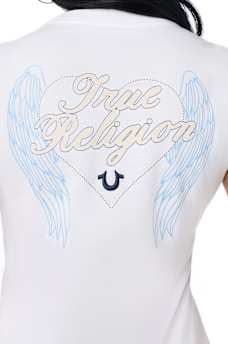 EMBROIDERED HEART CREWNECK TEE