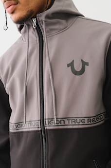 LOGO HOODED WINDBREAKER JACKET, image 2