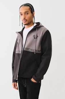 LOGO HOODED WINDBREAKER JACKET, image 1