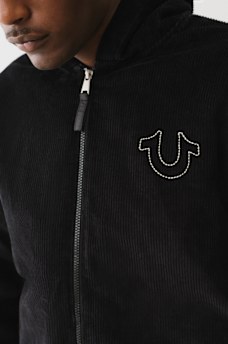 HORSESHOE CORDUROY HOODED JACKET, image 2