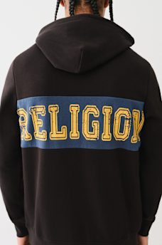 CONTRAST PANEL LOGO HOODIE, image 2