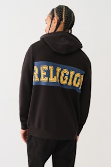 CONTRAST PANEL LOGO HOODIE, image 5