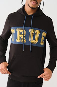 CONTRAST PANEL LOGO HOODIE, image 1